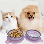 Foldable Silicone Dog Food Bowls